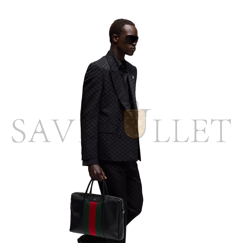 GUCCI MEGA WEB TRADEMARK MEDIUM BRIEFCASE ‎A0007X (31*28*7cm)